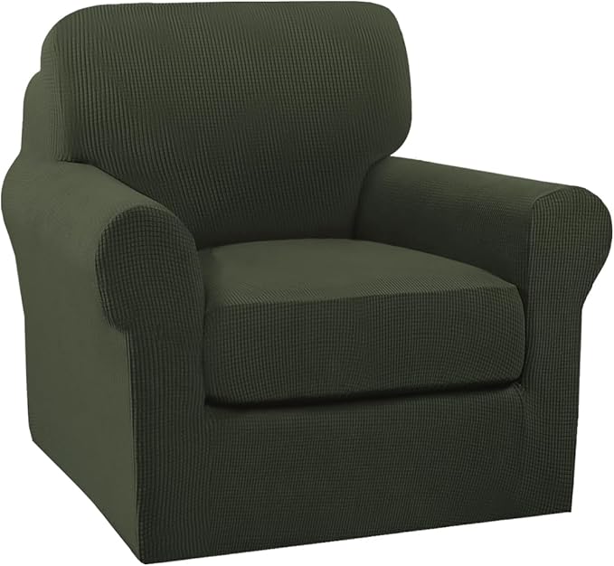Turquoize 2 Piece Chair Covers Armchair Slipcovers