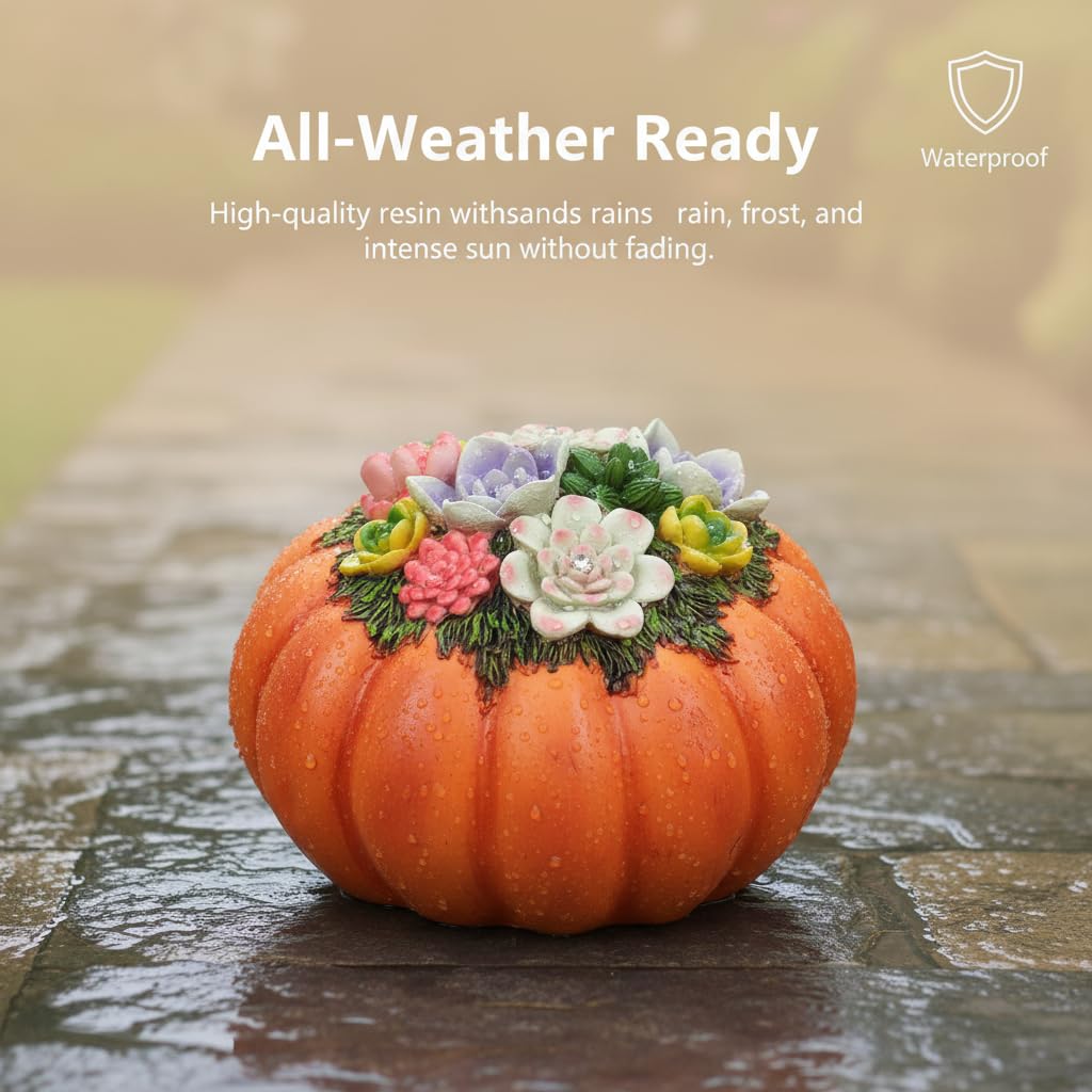 Solar Garden Decor Solar Pumpkin Lights Porch Pumpkins Outdoor Decor