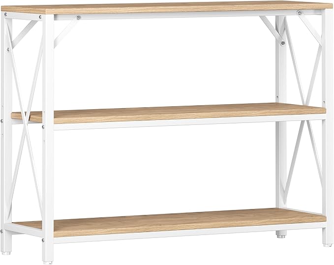 Homeiju Entry Table 40" Width, 3-Tier Entryway Table