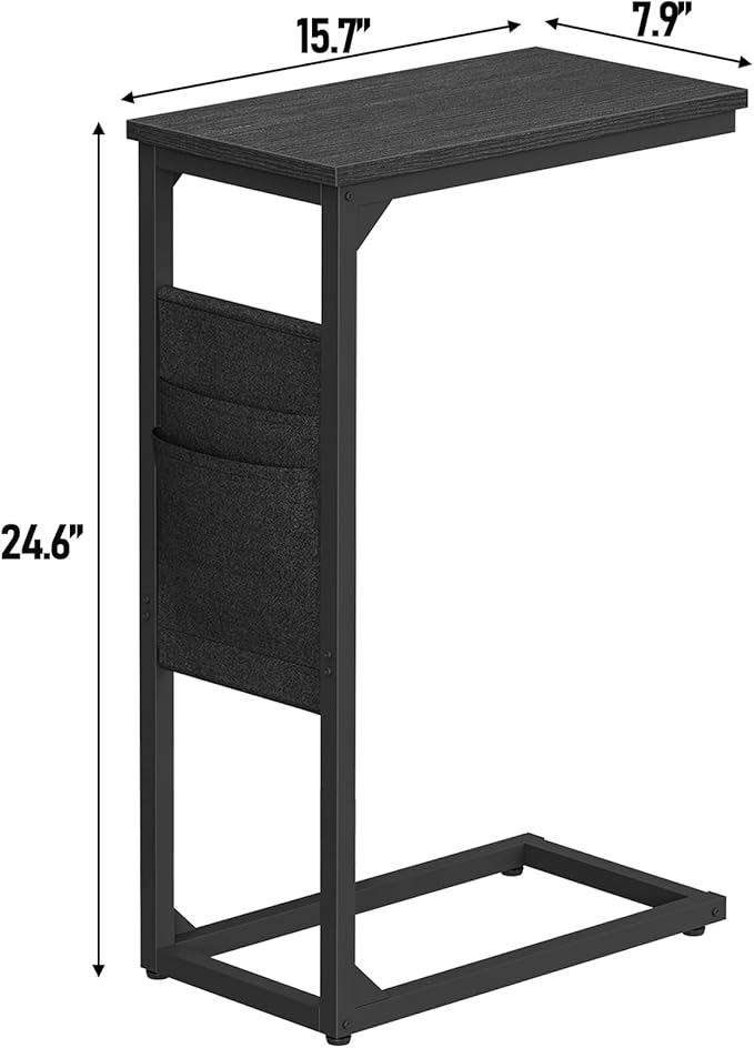 TUTOTAK C Shaped End Table, Side Table