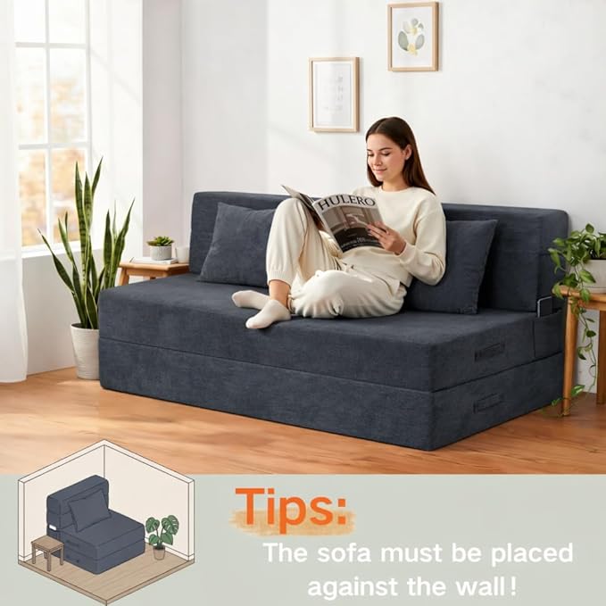Folding Sofa Bed, 4 in 1 Convertible Sleeper Chair