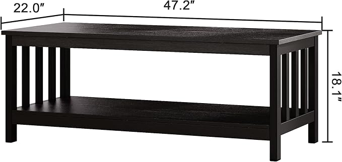 ChooChoo Mission Coffee Table, 47 inch