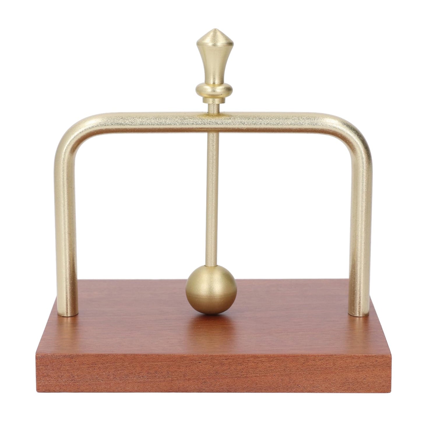 Wood Napkin Holder for Table, Square Tabletop Napkin Dispenser with Metal Lifting Ball, Desktop Tissue Holder for Home, Kitchen, Office, Restaurant, Hotel, Bar (Gold)