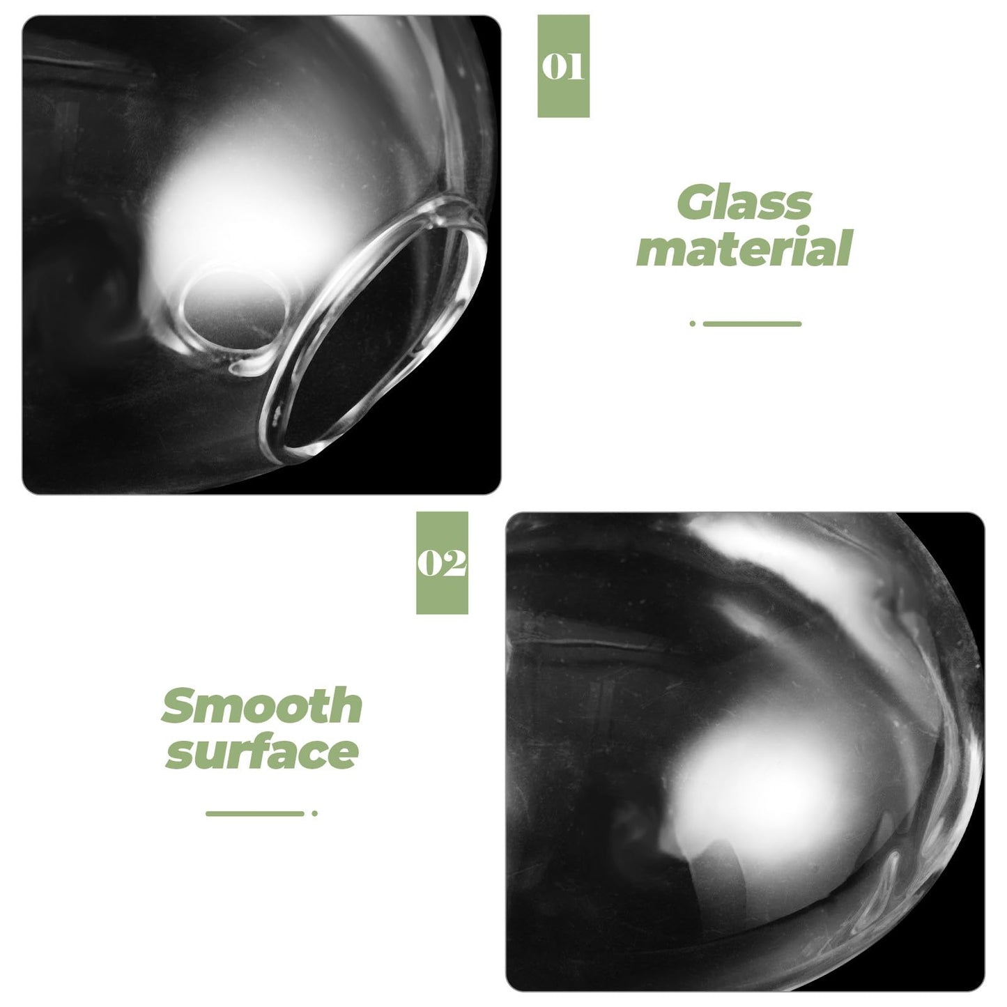 CVUTOVO Wall Mounted Glass Vase for Indoor Plants, Small Hydroponic Planter, Hanging Terrarium Container for Home Décor, 1pcs