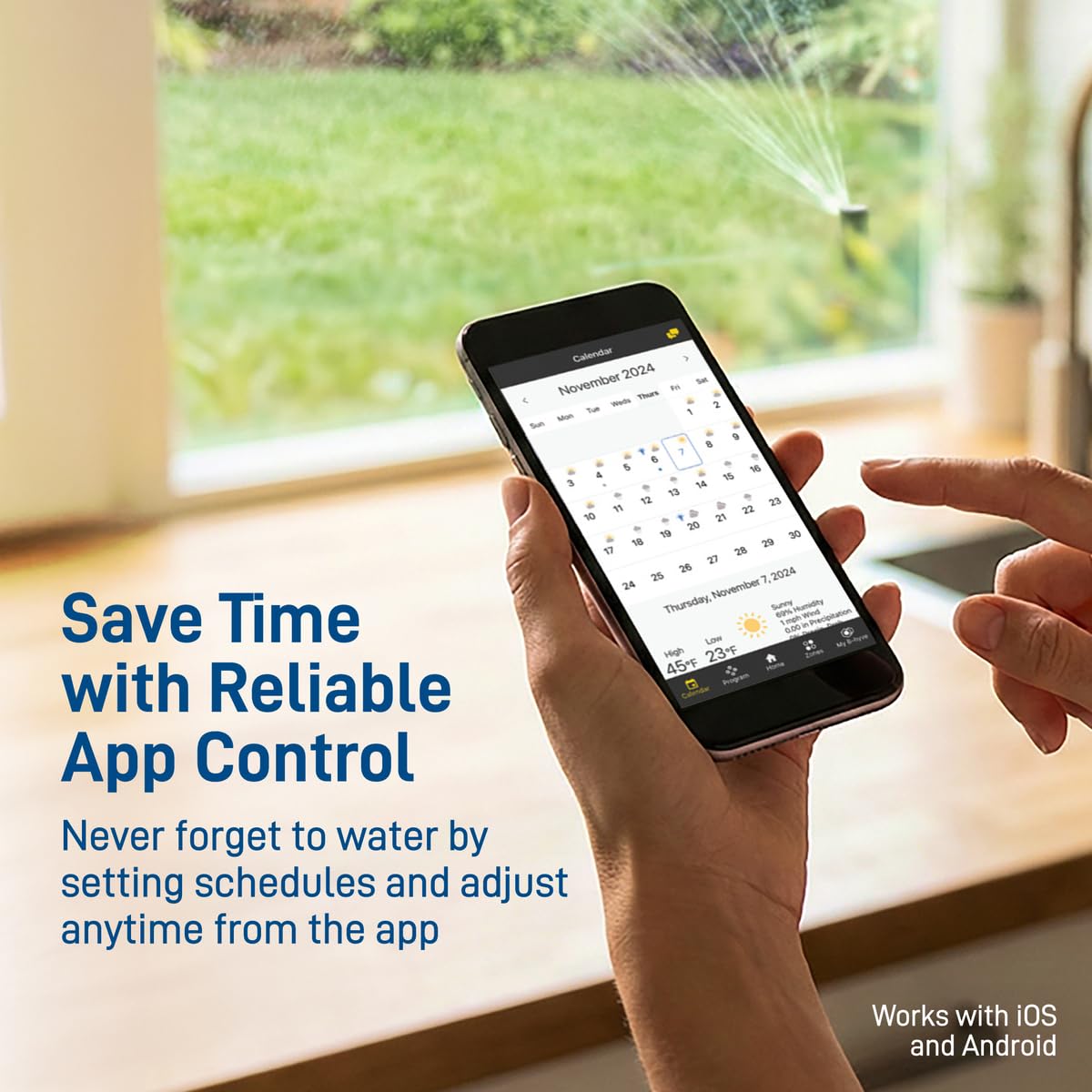 Orbit B-hyve XR Smart Sprinkler Timer - 8-Zone - WiFi-Enabled Indoor/Outdoor Irrigation Controller - App Control - Weatherproof Watering System - Multi Zone - Custom Programs - 57985