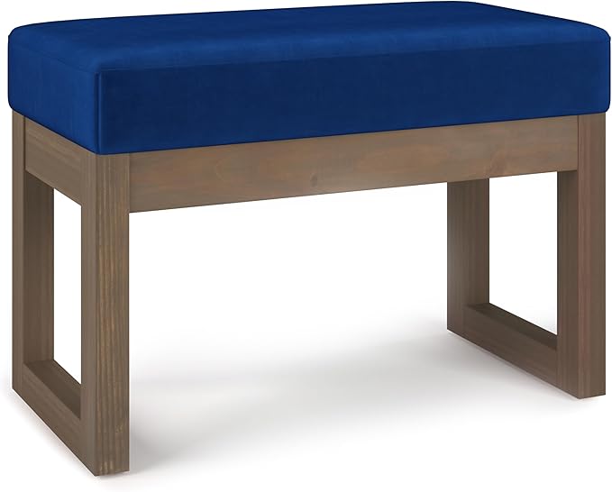 SIMPLIHOME Milltown Small Ottoman Bench