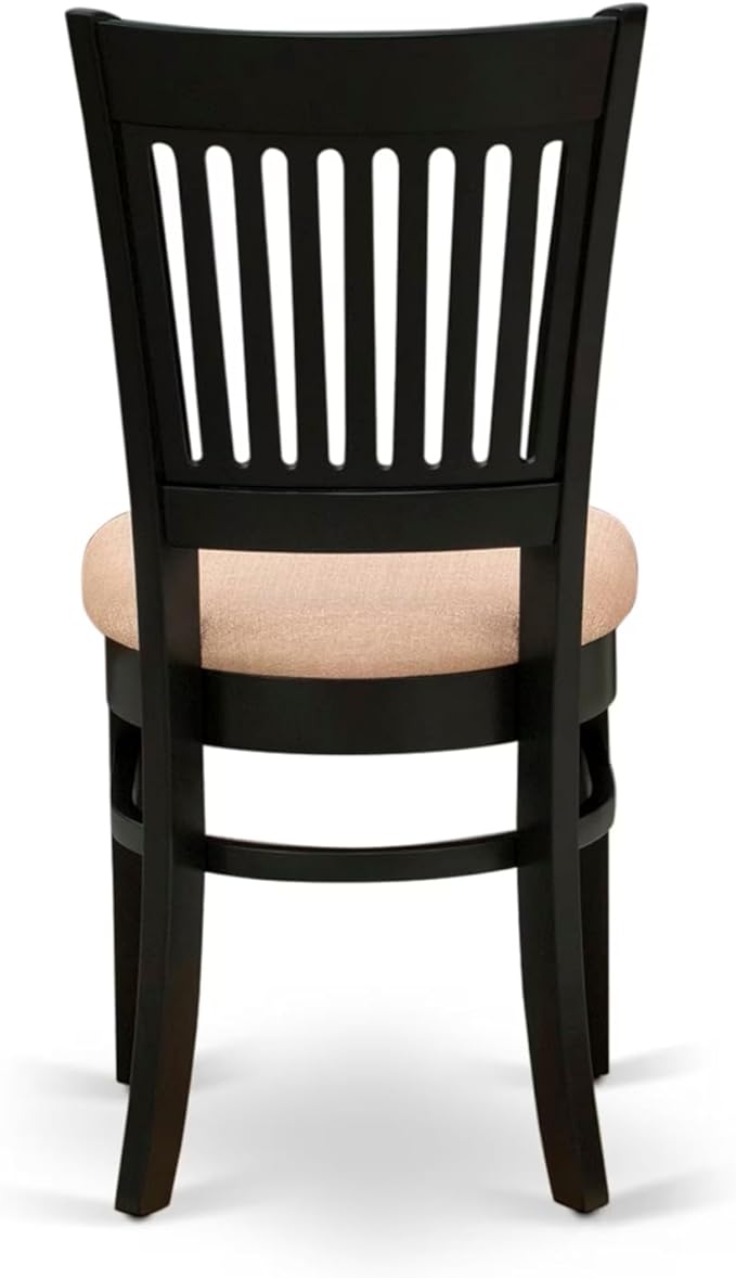 East West Furniture ANVA5-BLK-C 5 Piece Dining Room Furniture Set Includes a