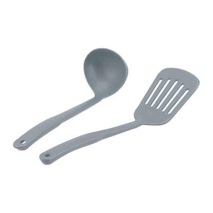 Amazon Basics Ceramic Non-Stick 12-Piece Cookware Set, Gray - Pots, Pans and Utensils