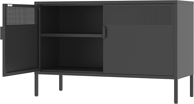 Black Metal Storage Cabinet