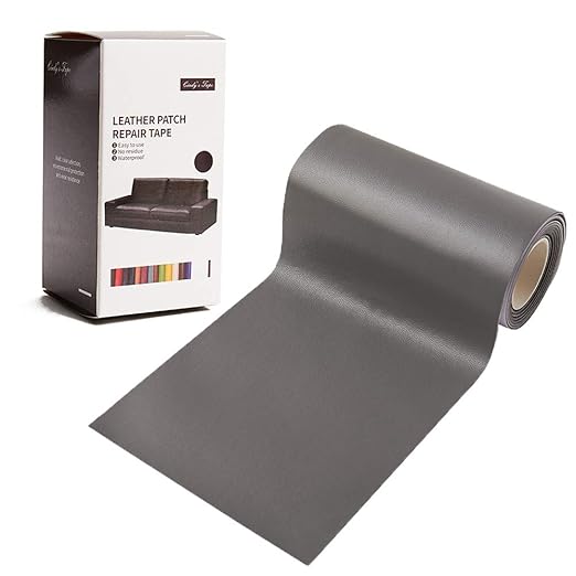 Leather Repair Patch Kit Night Gray 4 x 60 inch Leather Repair Tape Self