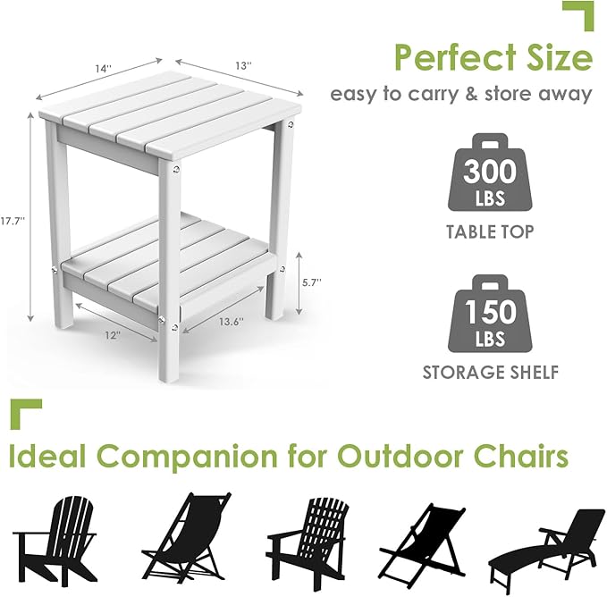 GREENVINES Outdoor Rocking Chair Set | 3-Piece | 2 Rocking Chairs