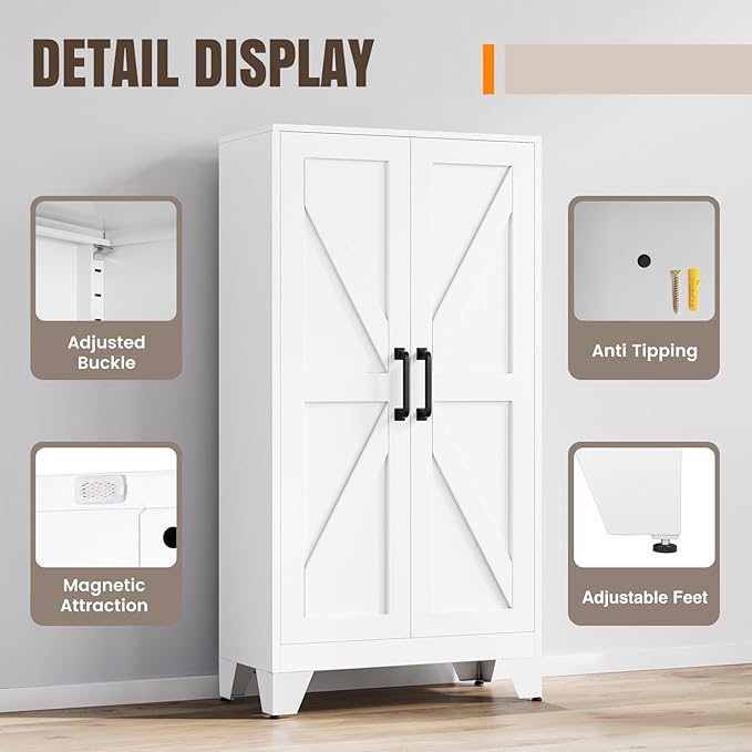 Yizosh Metal Storage Cabinet