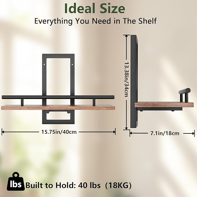 Sbosbo Floating Shelves for Wall, Plant Shelf Indoor, Wall Planters for Indoor