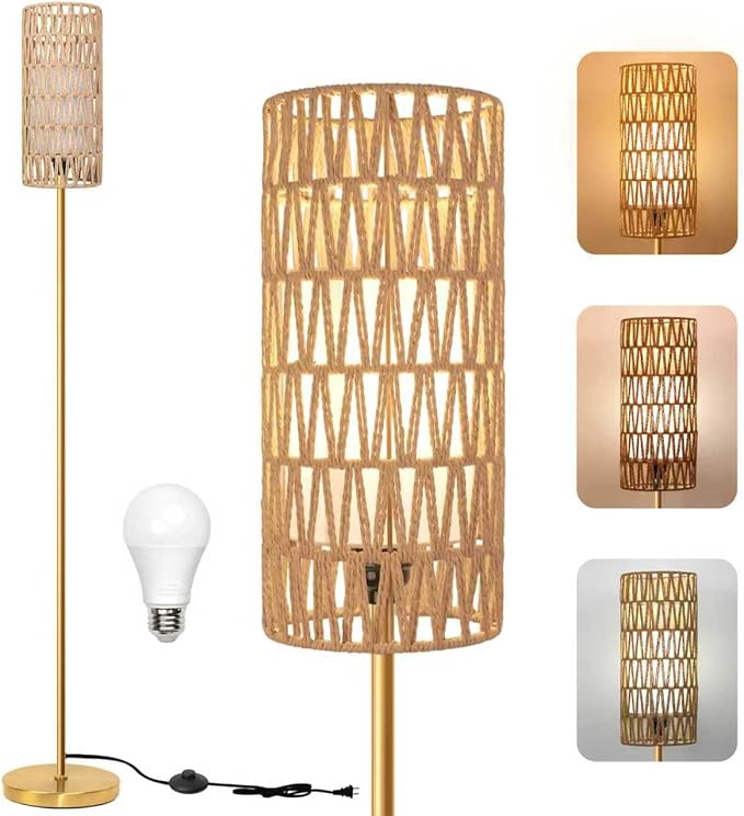 Ruiever Floor Lamp for Living Room, Farmhouse Floor lamp, Modern Standing lamp
