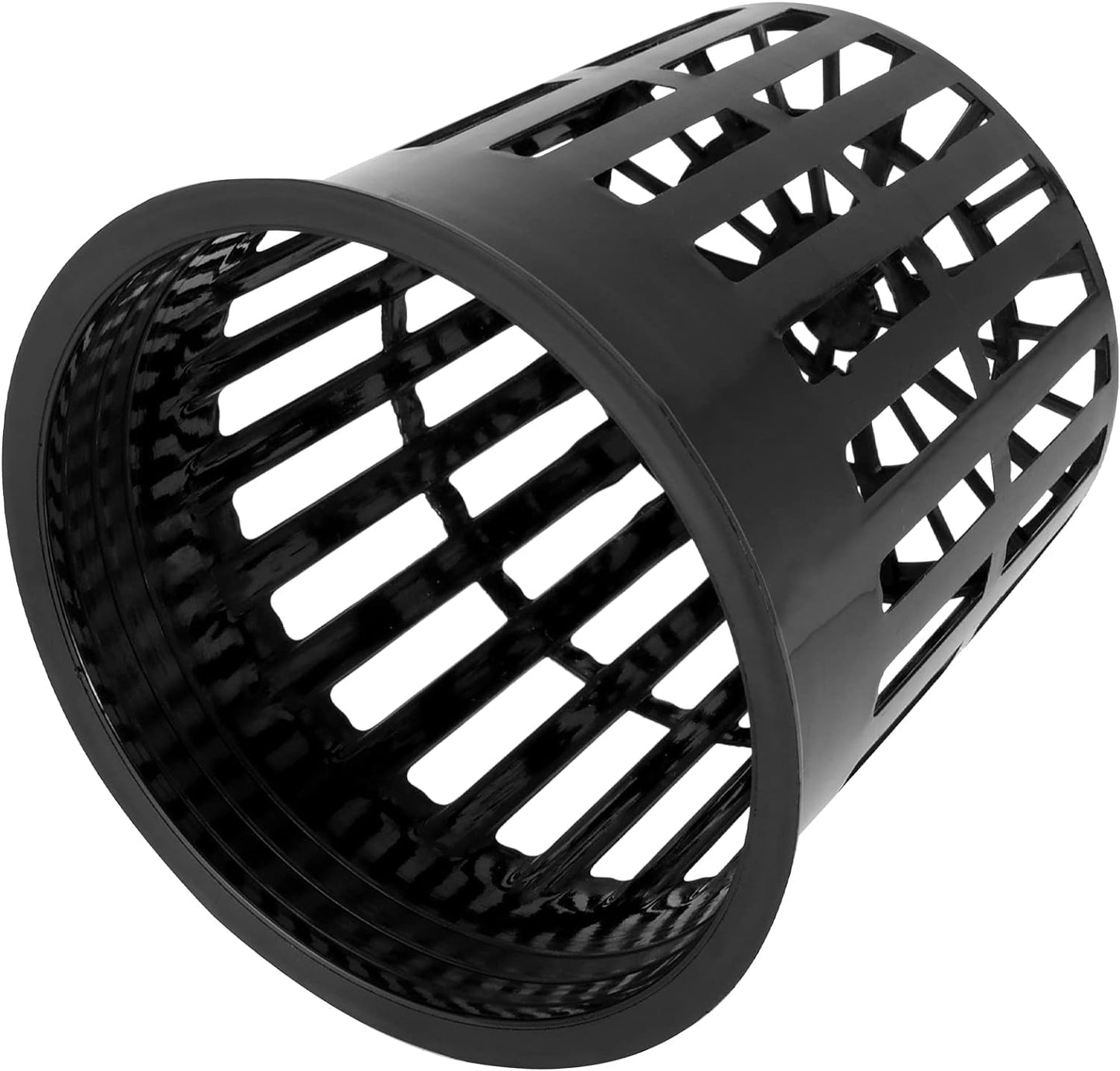 MUKLEI 50 Pack 4 Inch Plastic Net Cups, Hydroponic Cups Mesh Pots with Pen and 50pcs Plant Labels Slotted Mesh Cup Plant Net Cups Wide Lip Bucket Baskets for Indoor or Outdoor Growing