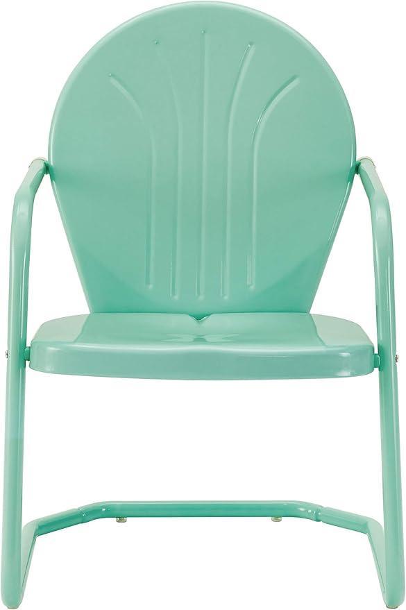 Crosley Furniture Griffith Outdoor Chair, Retro Metal Patio Chairs