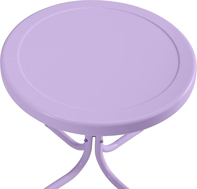 Crosley Furniture Griffith Weather Resistant Retro Metal Outdoor Side Table