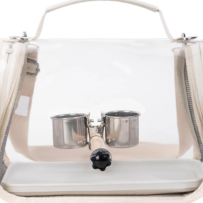 Genérico Parrot Carrier - Bird Backpack with Transport Perch | Parakeet Carrier | Parakeets, Parakeets, Nymphs, Conuros, Cockatiels: Outdoors, Camping, Holidays