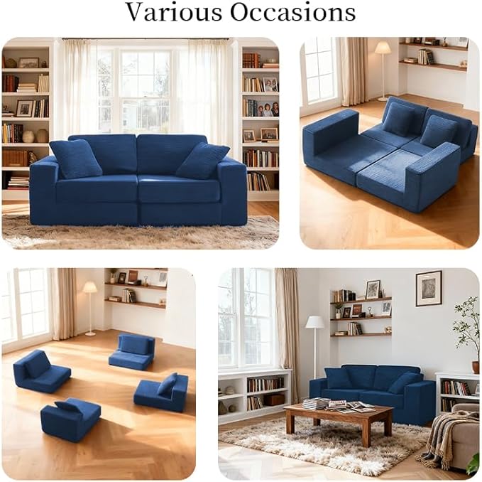 FILUXE Modular Sectional Sofa, Modern Modular Sofa Couch