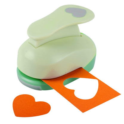 UCEC 2 Inch Heart Punch, Heart Paper Punch Shapes, Large Decorative Craft Hearts Hole Puncher for Kids Paper Crafts, Card Making, Scrapbooking, Hearts Shaped Hole Punch