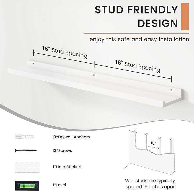 FLYJOE Floating Picture Ledge Shelves