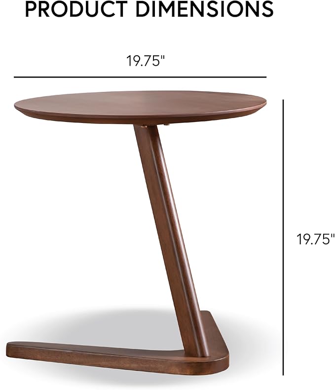 Furniture of America Callum 2-Piece Mid-Century Modern Solid Wood Brown