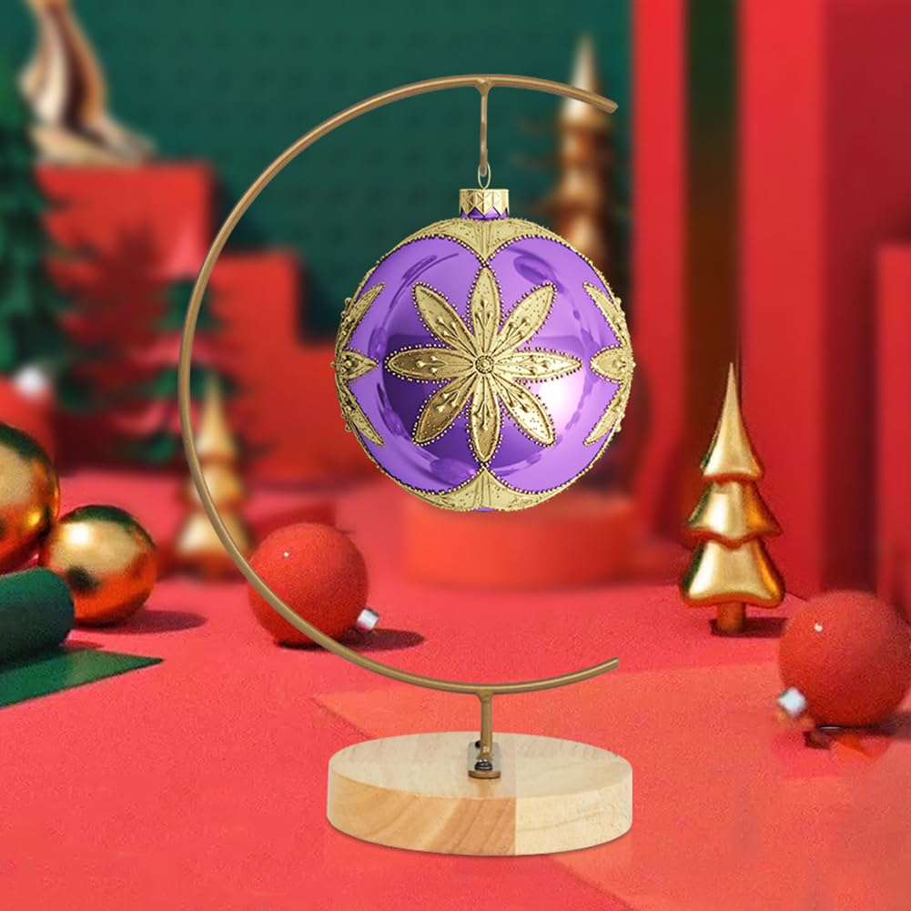 CXLE Ornament Display Stand - Iron Pothook Stand for Hanging Glass Globe, Air Plant Terrarium, Witch Ball, Christmas Ornament and Home Wedding Decoration