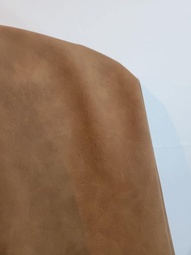 NAT Leathers | Desert Tan Tumbled Nubuck Soft Faux Vegan Leather PU | 3 Yard