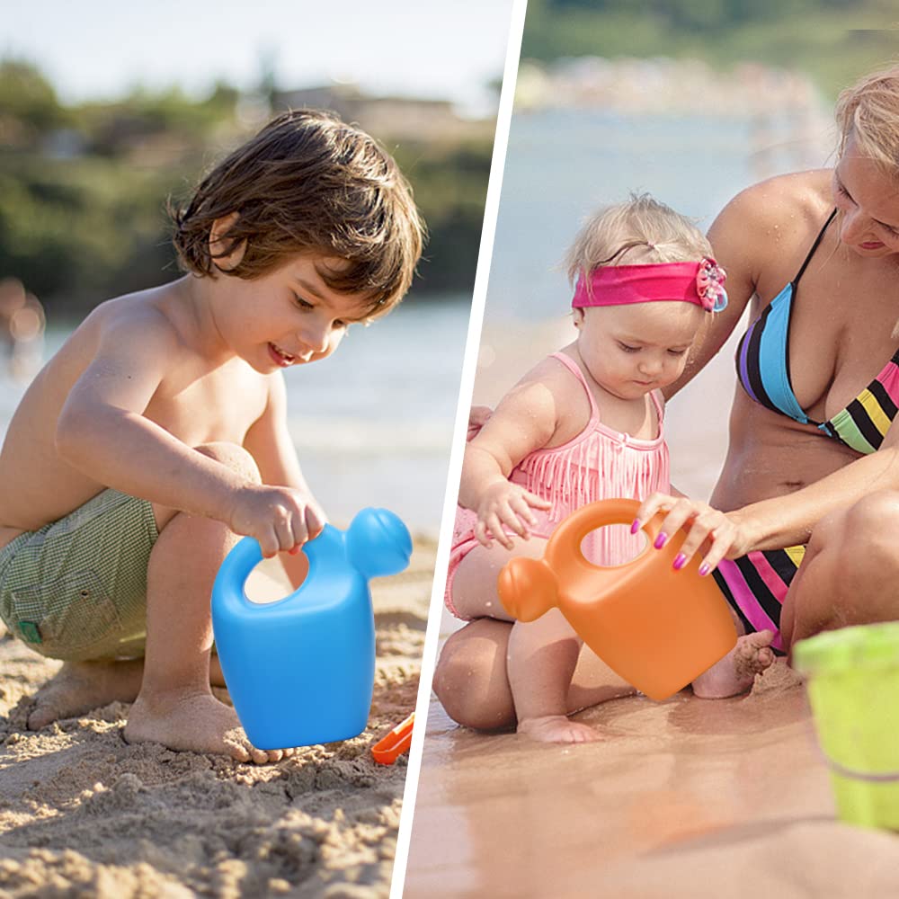 Watering Can for Kids, Beach Sand Toys Garden Play Time or Practical Use, Childs ABS Plastic Watering Can, Small Water Can Garden Tools for Boys and Girls, Set - 3pack