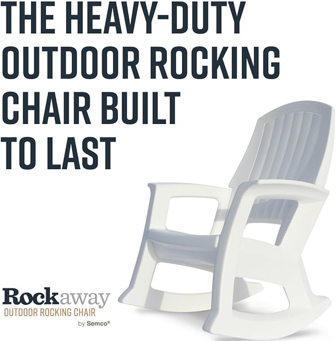 Semco Rockaway Heavy Duty All-Weather Outdoor Rocking Chair Plastics