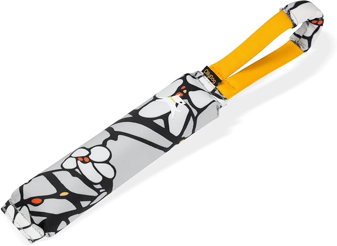 OllyDog Tugger | Dog Tug Toy for Tug of War & Training | Durable Bite Pillow | Eco-Friendly Recycled | Handle | Medium Large Dogs (Magnolia)