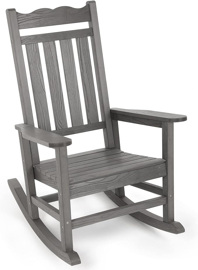 Stoog Outdoor & Indoor Rocking Chair, All-Weather Porch Rocker