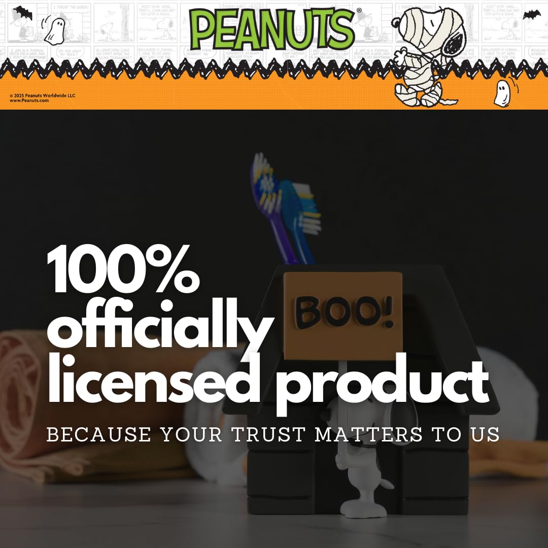 Peanuts Snoopy Halloween Toothbrush Holder - Makeup Brushes/Pens Tumbler, (Official Peanuts Product) by Franco