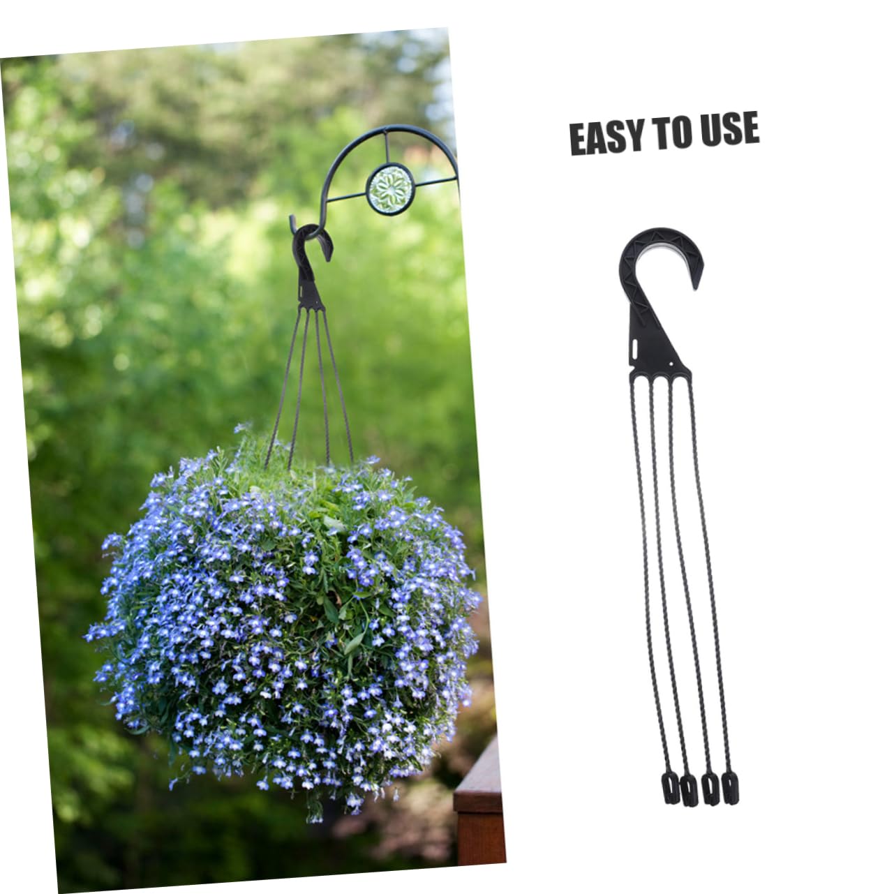 OFFSCH 10pcs Resin Plant Pot Hangers Hanging Flower Pot Hooks for Indoor Gardening Easy Install Home Office Decor