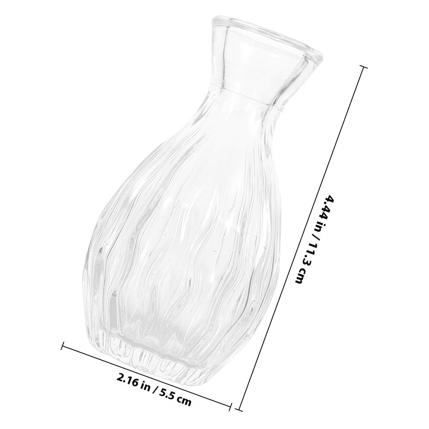 ELEOUTI 4pcs Decorative Glass Vases for Flowers Small Hydroponic Terrarium Vase for Home Décor and Indoor Plant Display