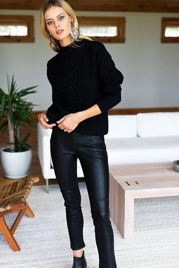 NAT Leathers | Black Soft faux Vegan PU {Peta Approved Vegan} Leather by the