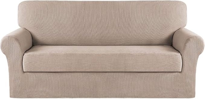 Turquoize Stretch Sofa Slipcover 2 Pieces Sofa Cover Couch Cover
