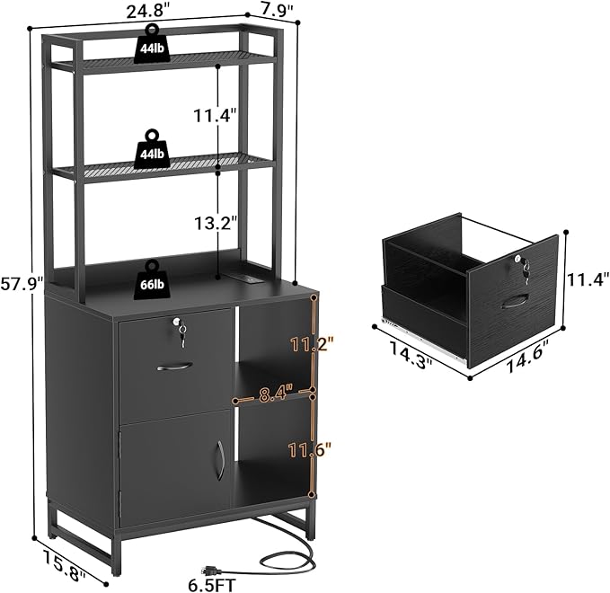 Homieasy Vertical Filing Cabinet