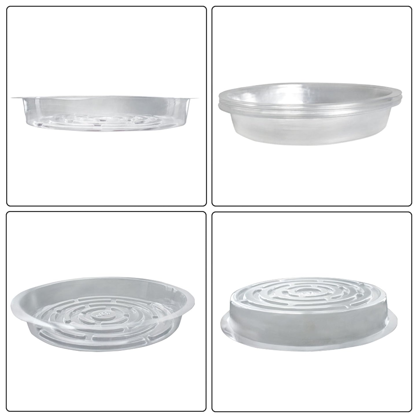 LiGuVCY 10 Pcs Plastic Plant Saucer 10 Inch Flower Drip Trays for Pot Indoors Outdoor