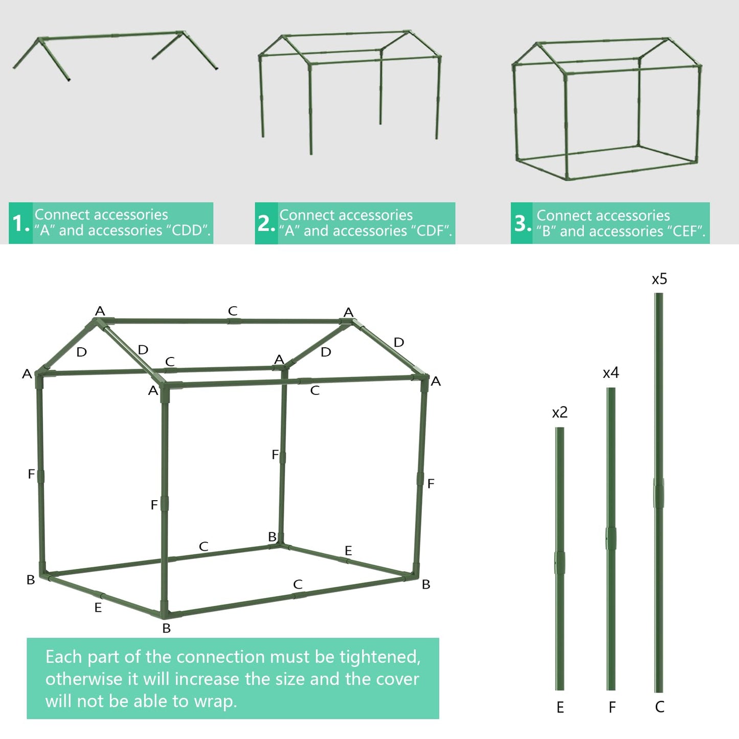 Mini Greenhouse for Indoor Outdoor Plants, Durable Green House with Roll-up Zipper Door，Grow Plant House Tent with Transparent PVC Cover 33.5”x23.2”x32.5”
