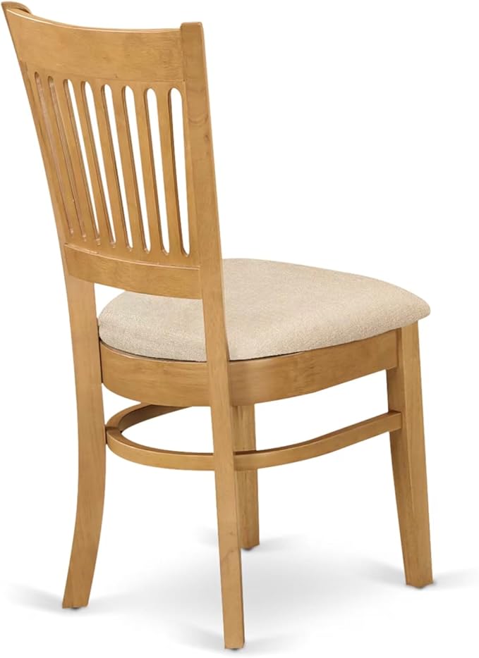East West Furniture ANVA5-OAK-C 5 Piece Dining Room Furniture Set Includes a