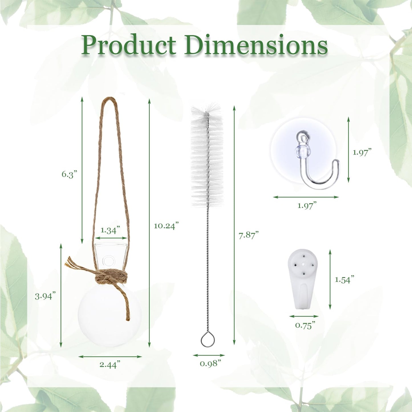 Bunmery 4 PCS Window Propagation Stations, Glass Plant Propagation Bulbs Vases with Suction Cups & Traceless Nails, Easy to Install Window Wall Hanging Planter Terrarium Vase for Home Office Decor