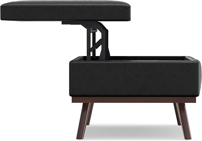 SIMPLIHOME Owen Lift Top Coffee Table Storage Ottoman
