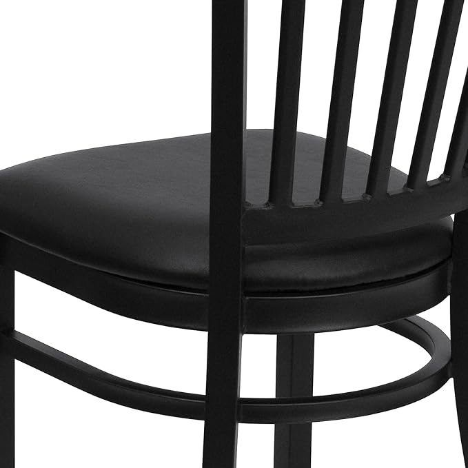 Flash Furniture Hercules Series Vertical Back Metal Restaurant Chairs,
