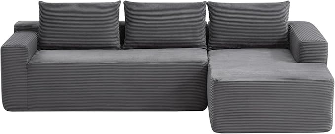 97" Cloud Sectional Couch, Modern Modular Sectional Sofa