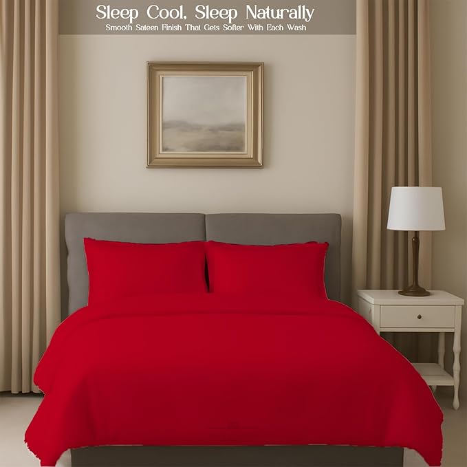 Sleeper Sofa Bed Sheet, 100% Cotton 400 Thread Count, 4 Piece Set, Deep Pocket