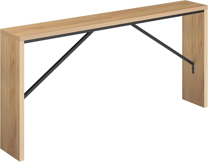 MAHANCRIS Console Table, 62.2" Long Sofa Table Behind Couch, Narrow Entryway