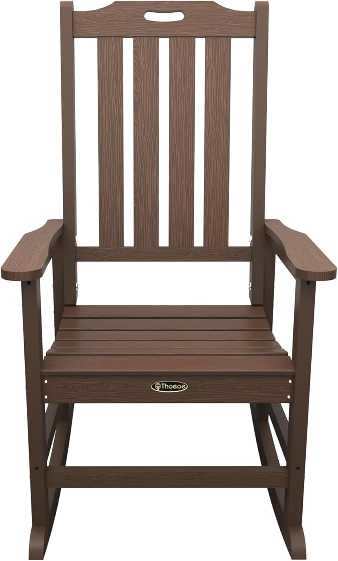 THOEOE Oversized Rocking Chair Set of 2, Outdoor Rocking Chair