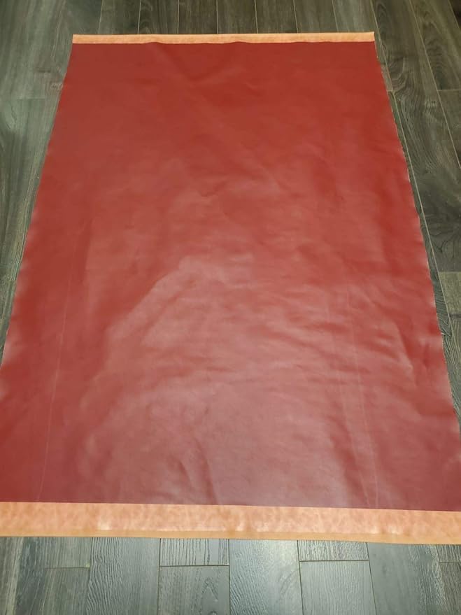 NAT Leathers | Burgundy Soft Faux Leather PU | 2 Yards Cut by The Yard |