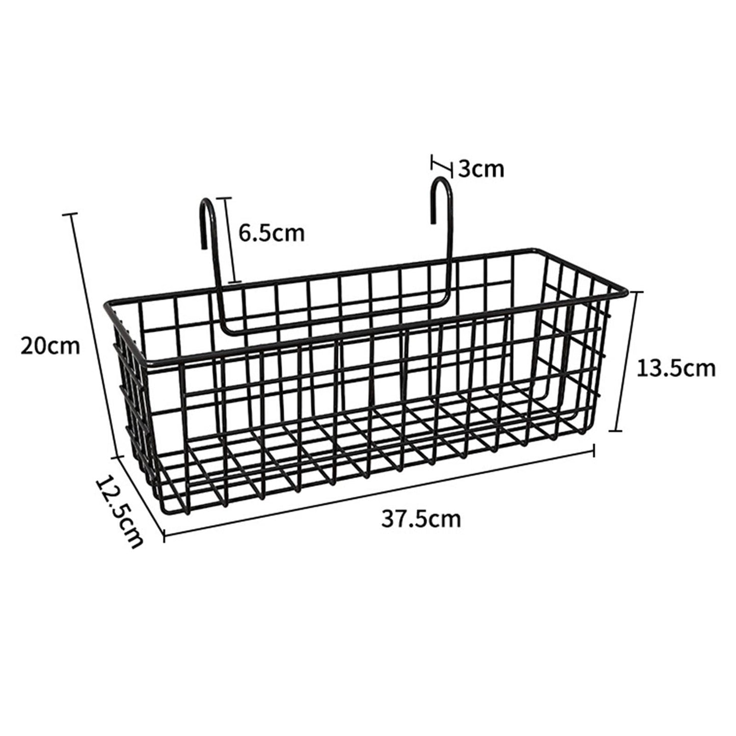 Whtkoph Hanging Planter Basket, Balcony Flower Pot Holder Organizer Porch Deck Plant Pot